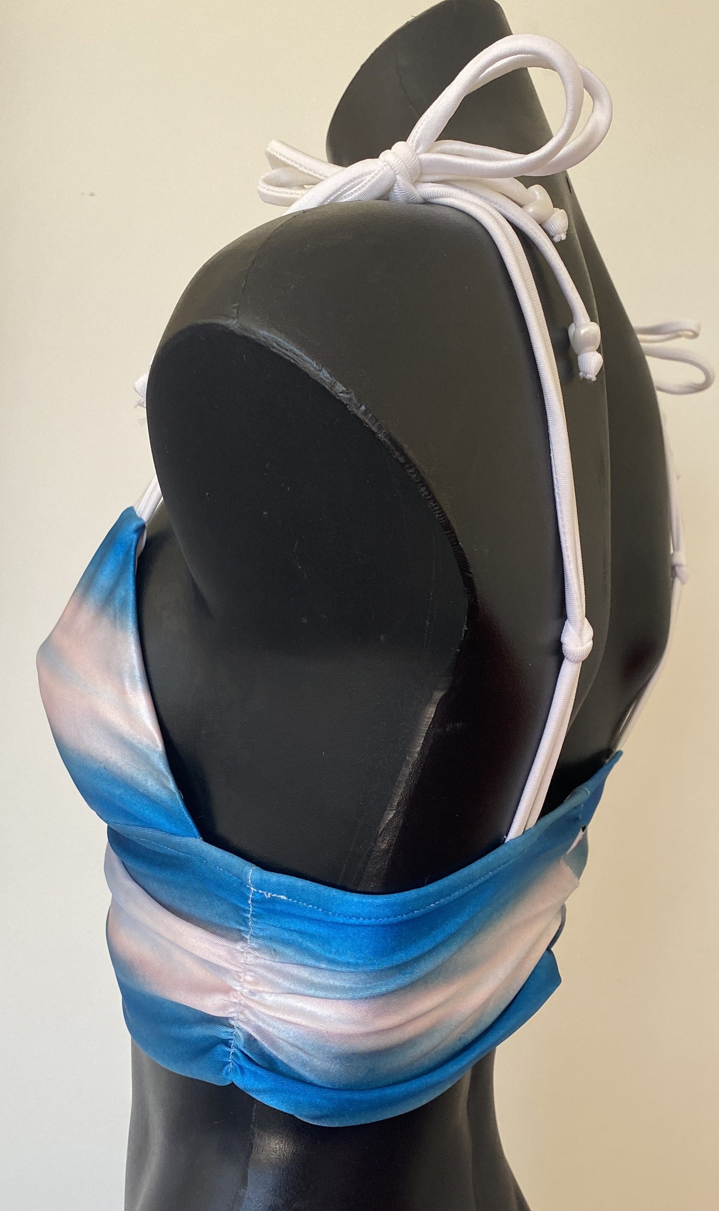 Miss Maneater SHARKskin bralette bikini top side view with reef knot straps Australian made designer swimwear